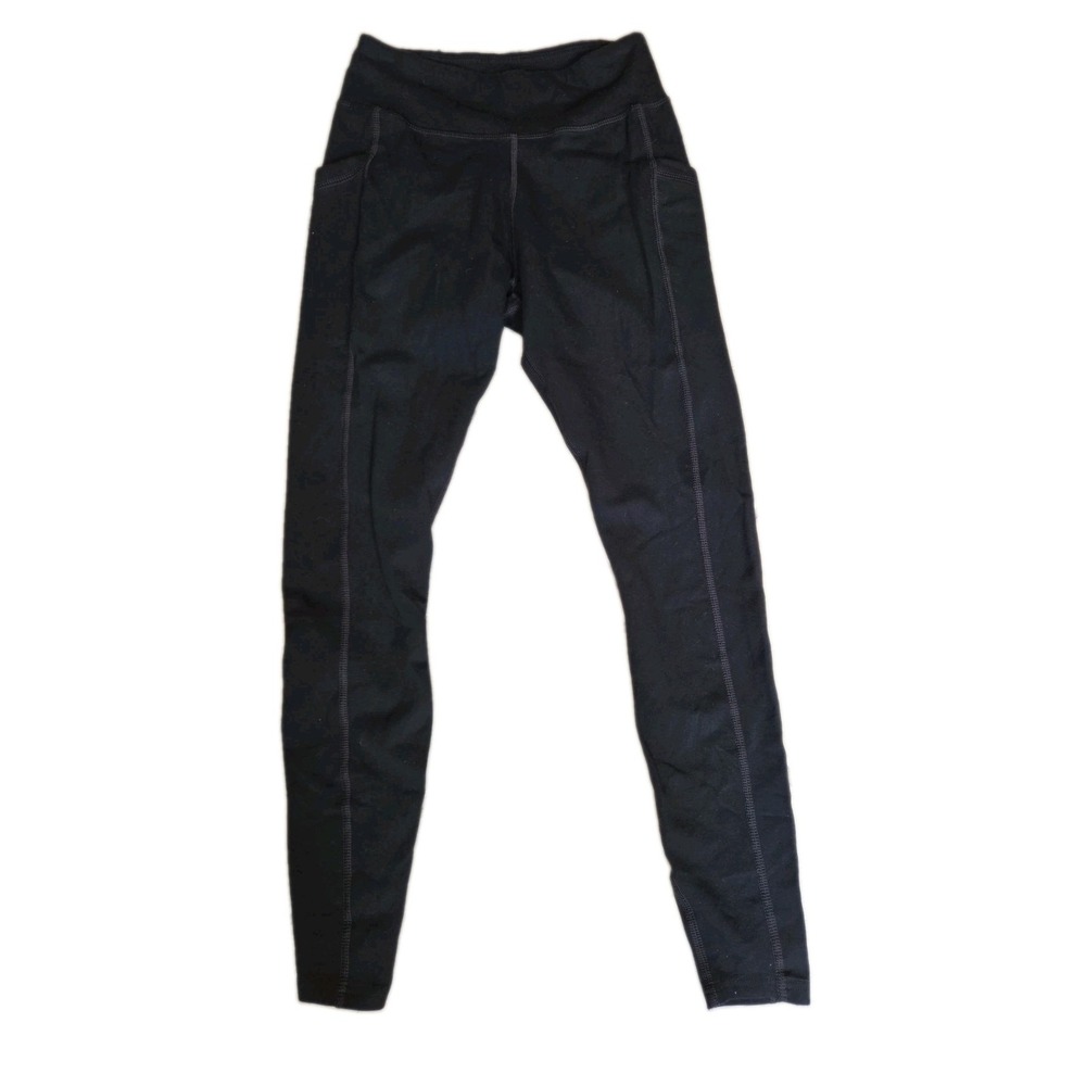 Pact Women Organic Cotton Leggings Size XS Black Sustainable Exercise Athleisure